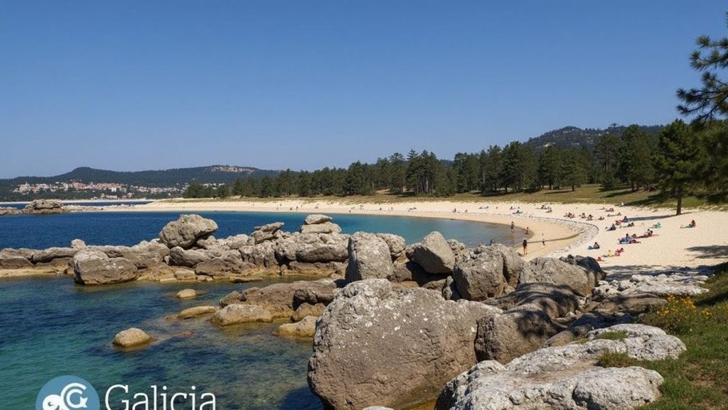 Praia de Area Grande en O Grove (Pontevedra)