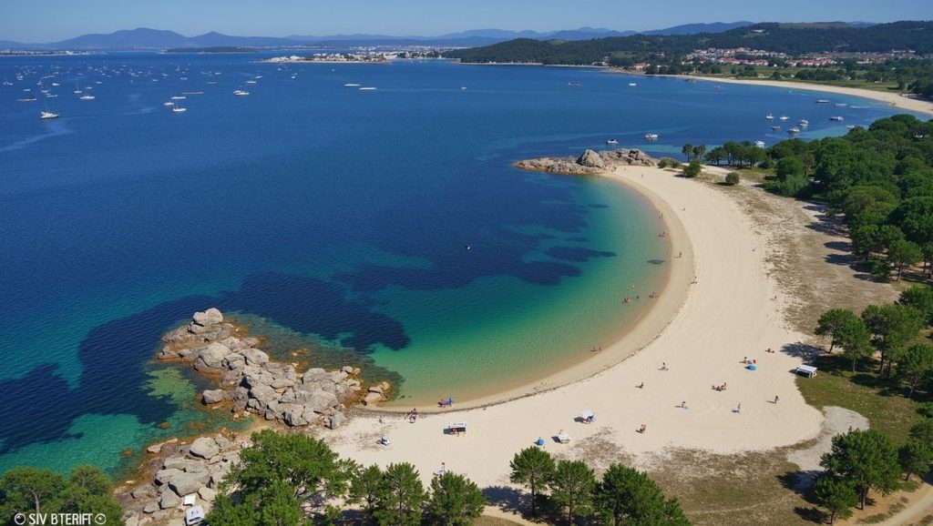 Costa de Praia de Area Grande en O Grove, Pontevedra