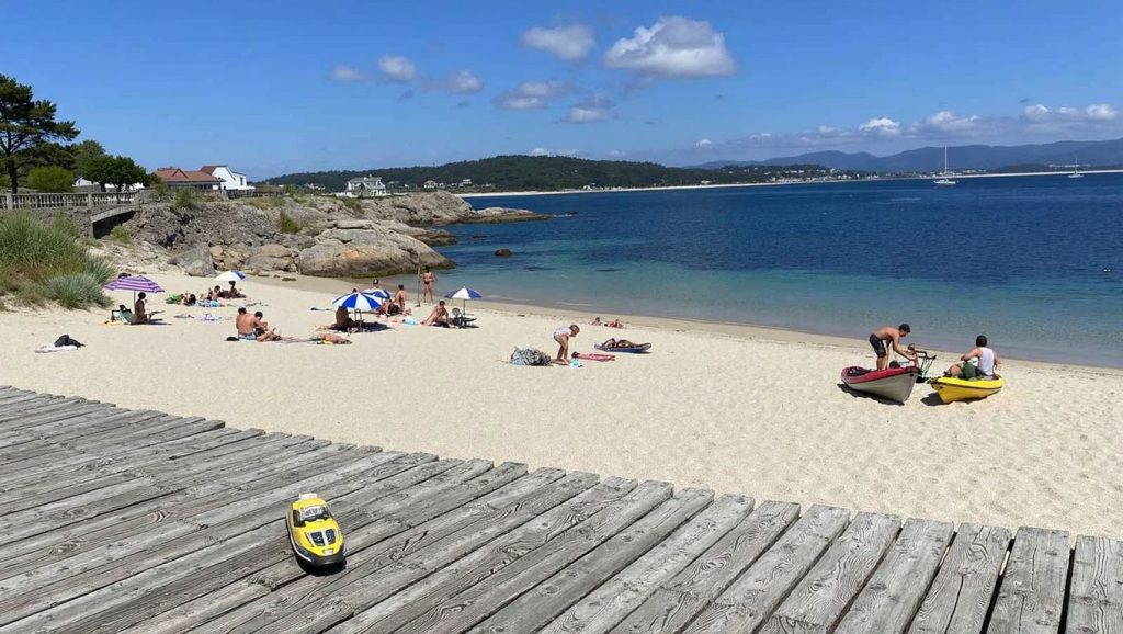 Entorno natural de Praia de Area Grande en Pontevedra
