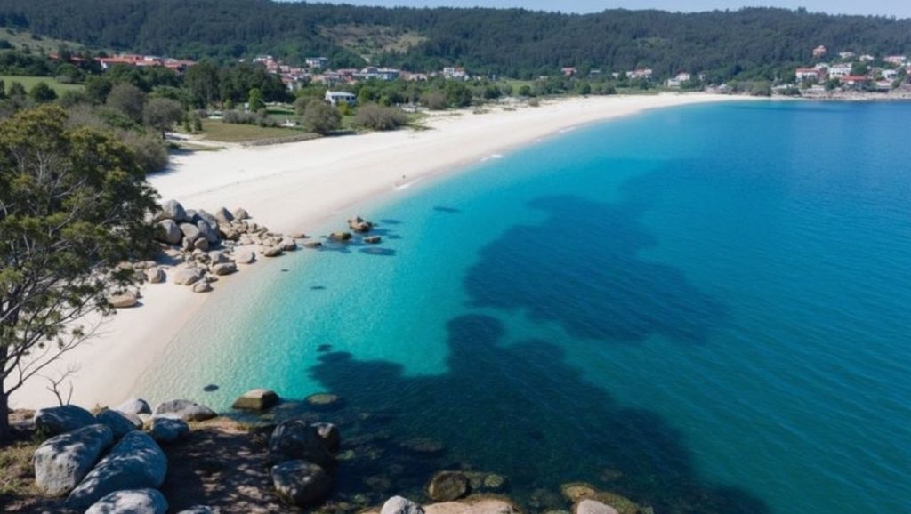 Praia de Area Meán en Cangas de Morrazo (Pontevedra)