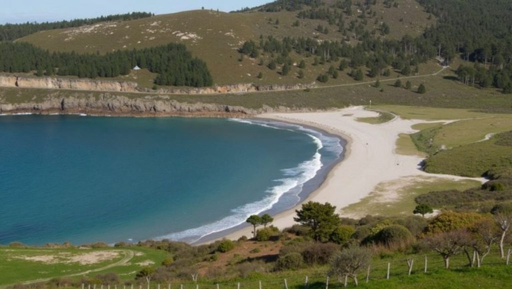 Entorno natural de Praia de Area Morta en A Coruña