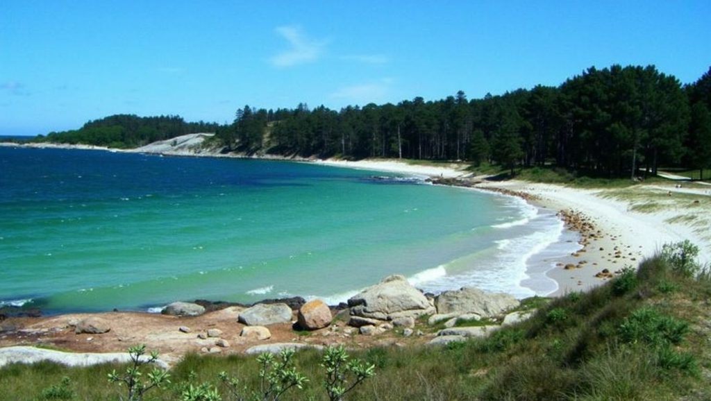 Panorámica de Praia de Area Secada, Pontevedra