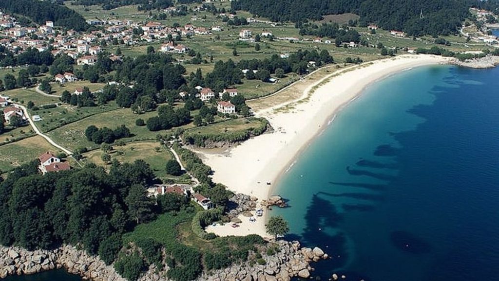 Panorámica de Praia de Areabrava, Pontevedra