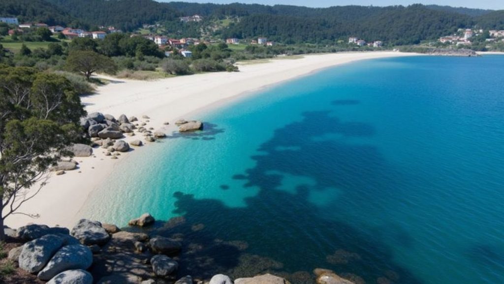 Aguas de Praia de Areabrava en Cangas de Morrazo (Pontevedra)