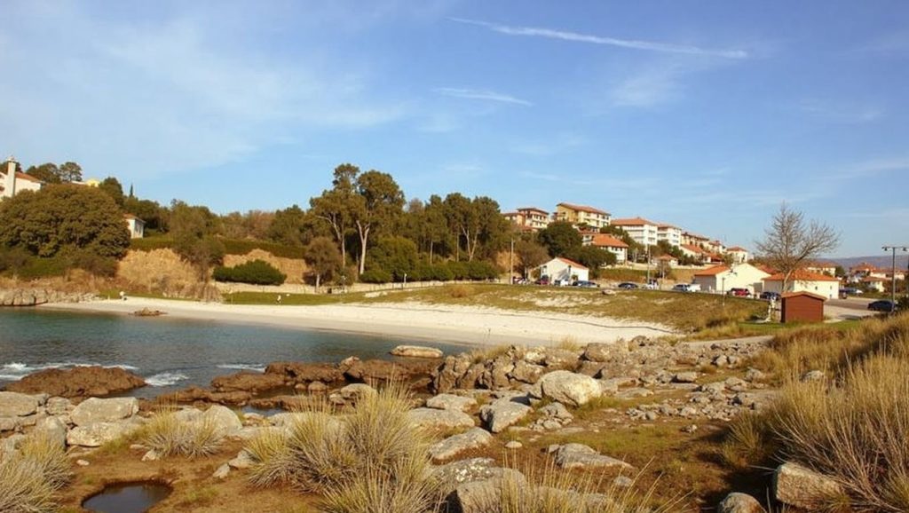 Praia de Areamilla en Cangas de Morrazo (Pontevedra)