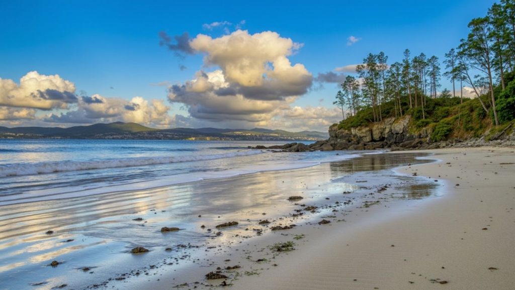 Panorámica de Praia de Arnela, A Coruña