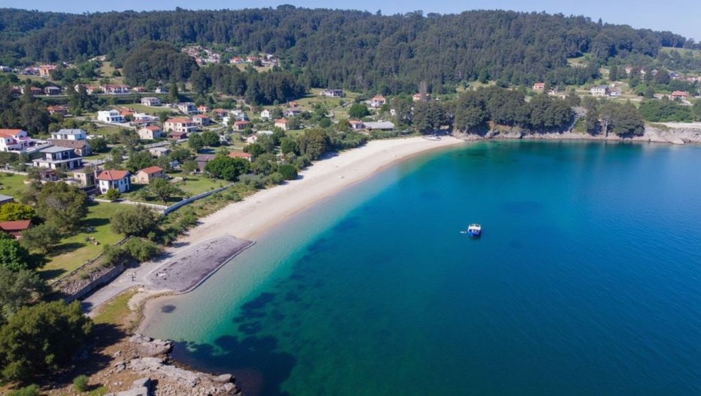 Praia de Arneles en Cangas de Morrazo (Pontevedra)