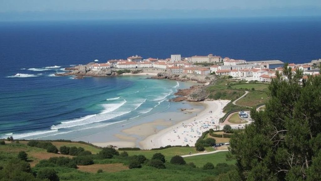 Entorno natural de Praia de Auga Doce en A Coruña