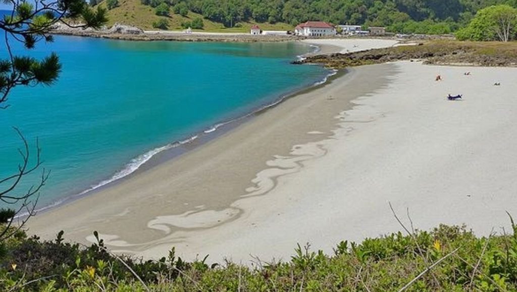 Panorámica de Praia de Balarés, A Coruña