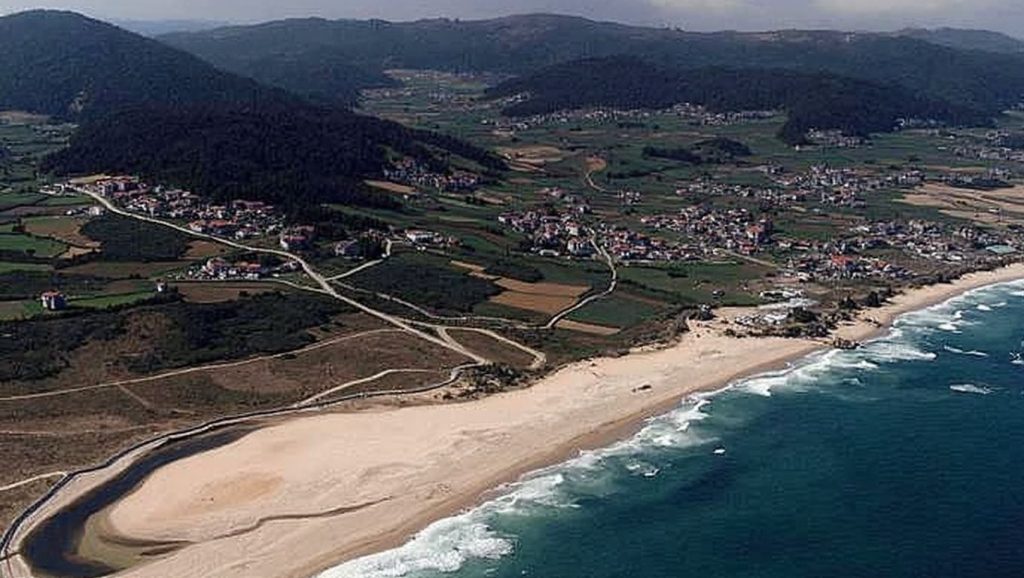 Panorámica de Praia de Baldaio - As Saíñas, A Coruña