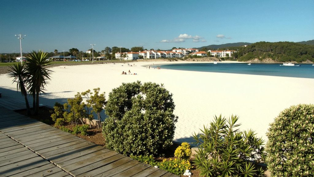 Entorno natural de Praia de Baltar en Pontevedra