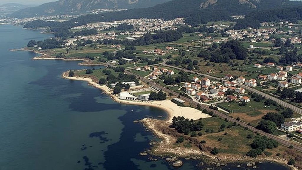 Camino de acceso a Bamio, Galicia, A Coruña
