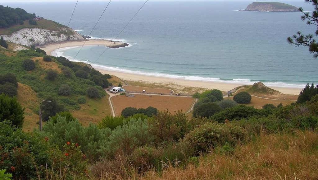 Panorámica de Praia de Bares, Lugo