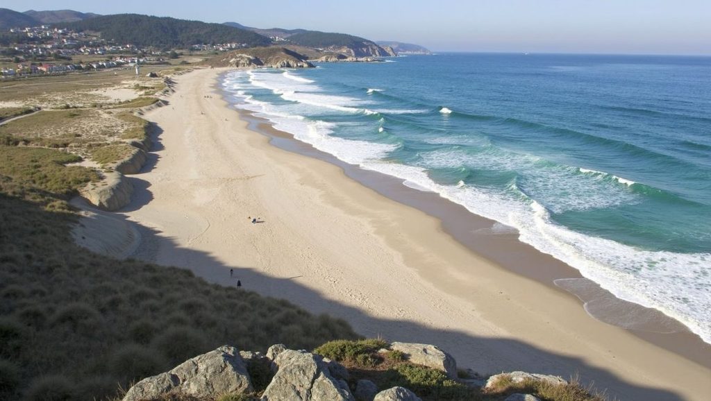 Panorámica de Praia de Barrañán, A Coruña