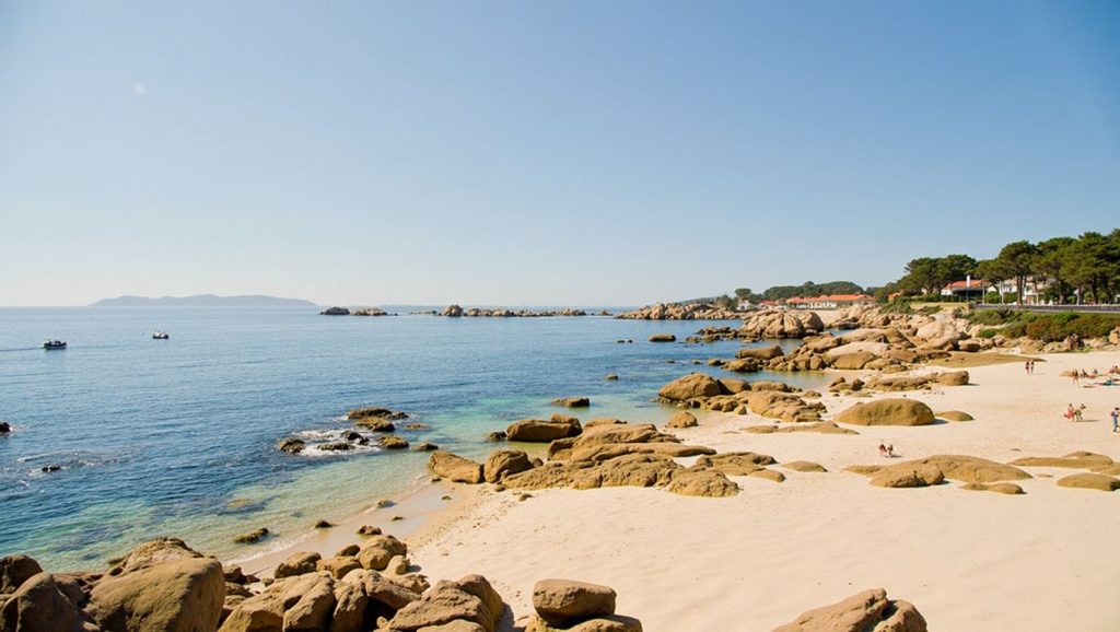 Aguas de Praia de Barreiro en O Grove (Pontevedra)