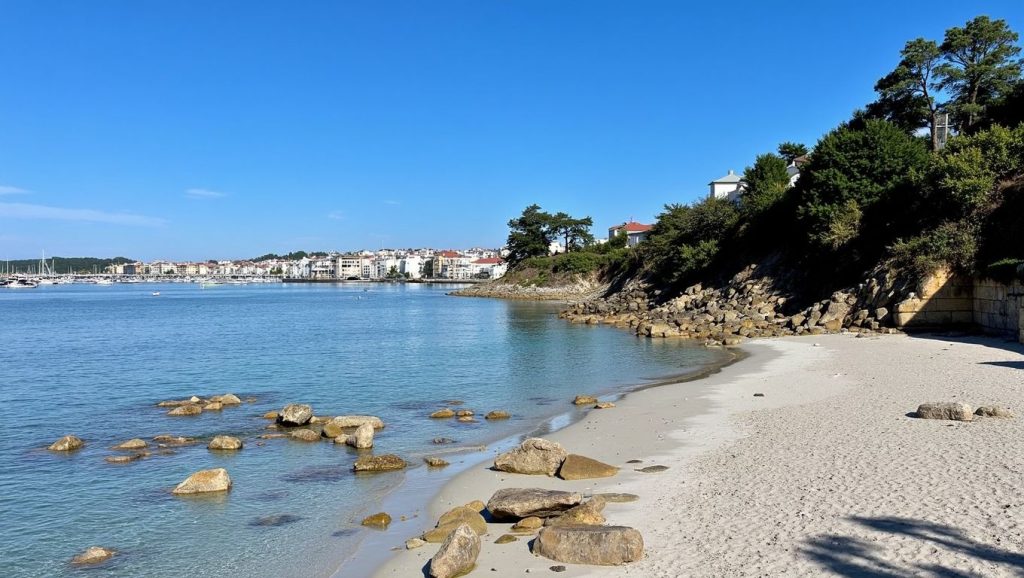 Panorámica de Praia de Barreiros, Pontevedra