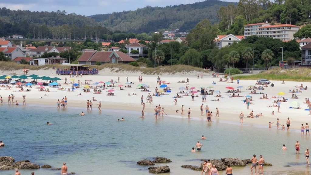 Entorno natural de Praia de Bascuas en Pontevedra