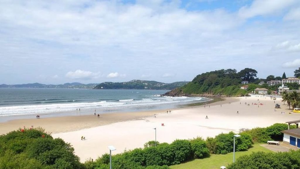 Panorámica de Praia de Bastiagueiriño, A Coruña