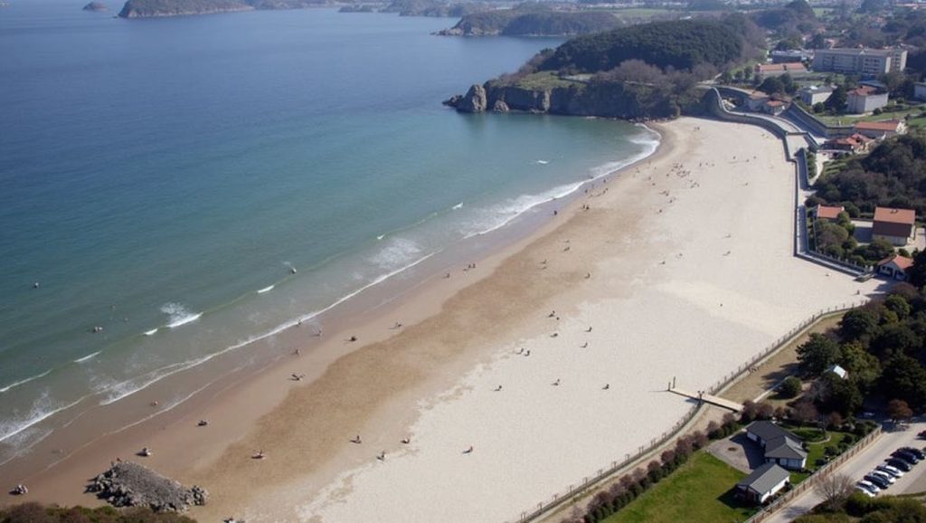 Panorámica de Praia de Bastiagueiro, A Coruña