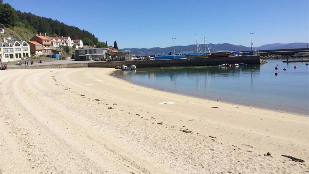 Ría y costa de Praia de Beluso en Bueu, Pontevedra