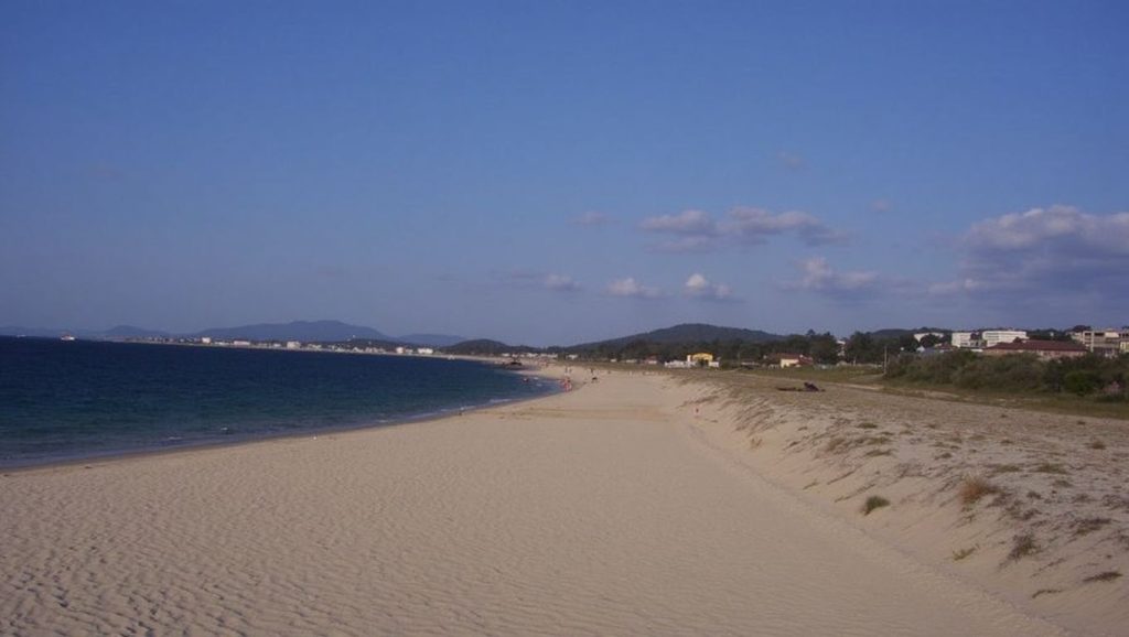 Aguas de Praia de Beluso en Bueu (Pontevedra)