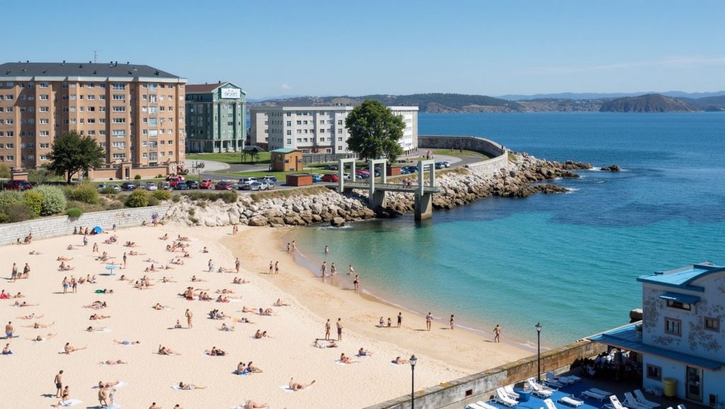 Ría y costa de Praia de Bens en A Coruña, A Coruña