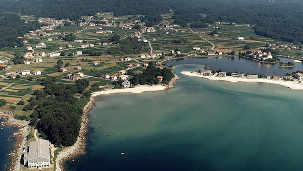 Panorámica de Praia de Bornalle, A Coruña