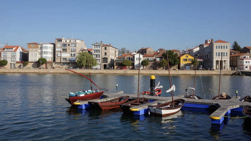 Praia de Bouzas en Vigo (Pontevedra)