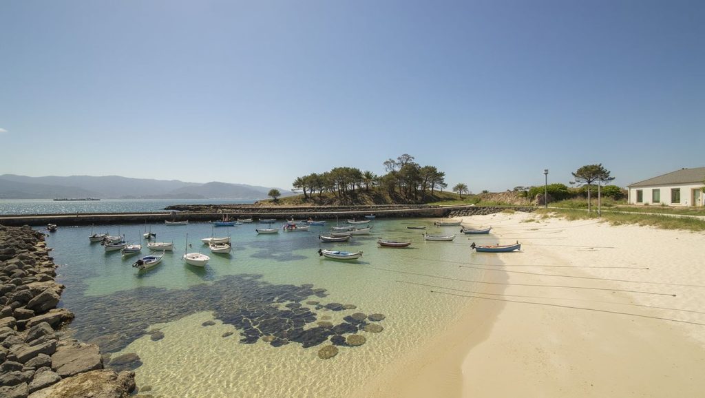 Panorámica de Praia de Cabanas, A Coruña