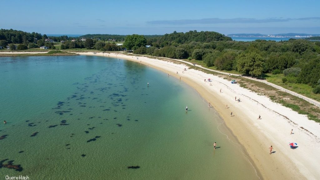 Ría y costa de Praia de Camaxe en A Illa de Arousa, Pontevedra