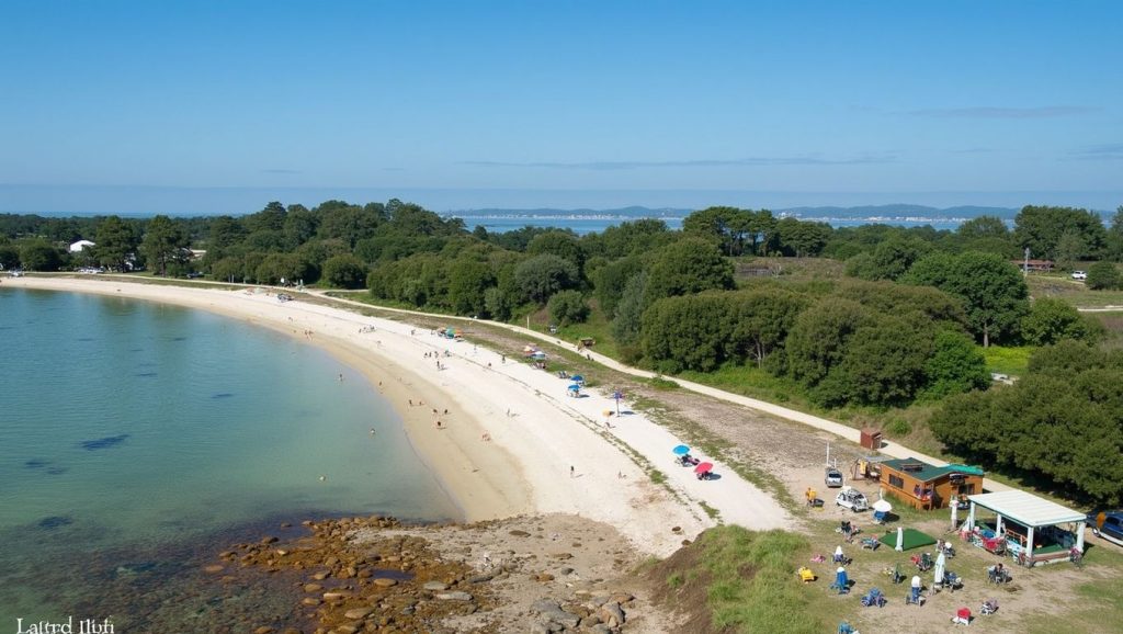 Aguas de Praia de Camaxe en A Illa de Arousa (Pontevedra)