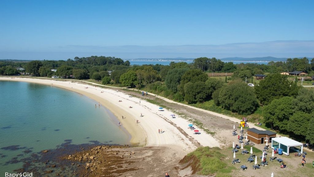 Entorno natural de Praia de Camaxe Pequeno en Pontevedra