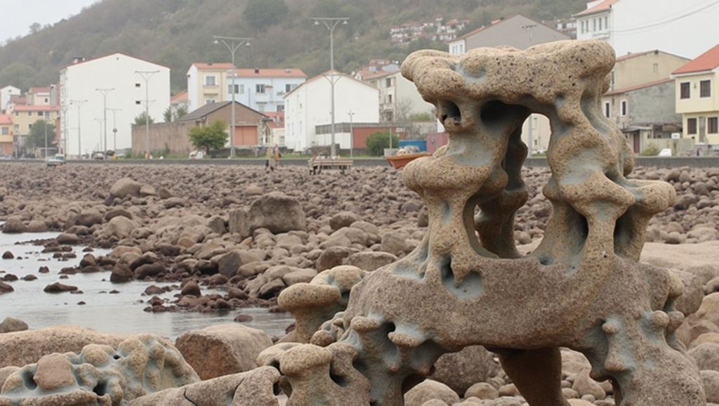 Panorámica de Praia de Camelle, A Coruña