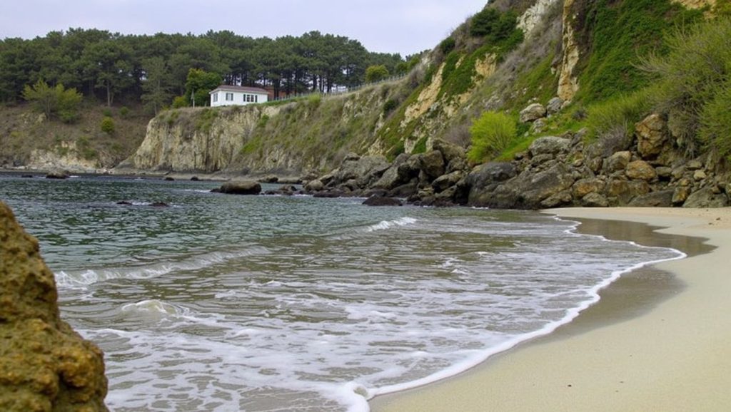 Panorámica de Praia de Canaval, A Coruña
