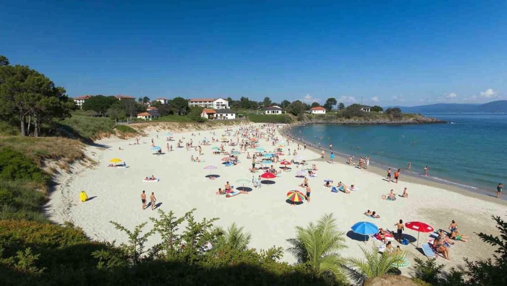 Praia de Caneliñas en Sanxenxo (Pontevedra)