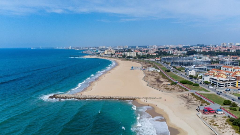 Praia de Canide en Galicia (A Coruña)