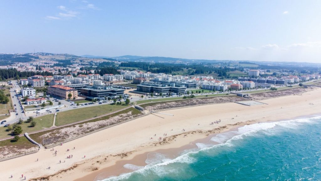 Ría y costa de Praia de Canide en Galicia, A Coruña