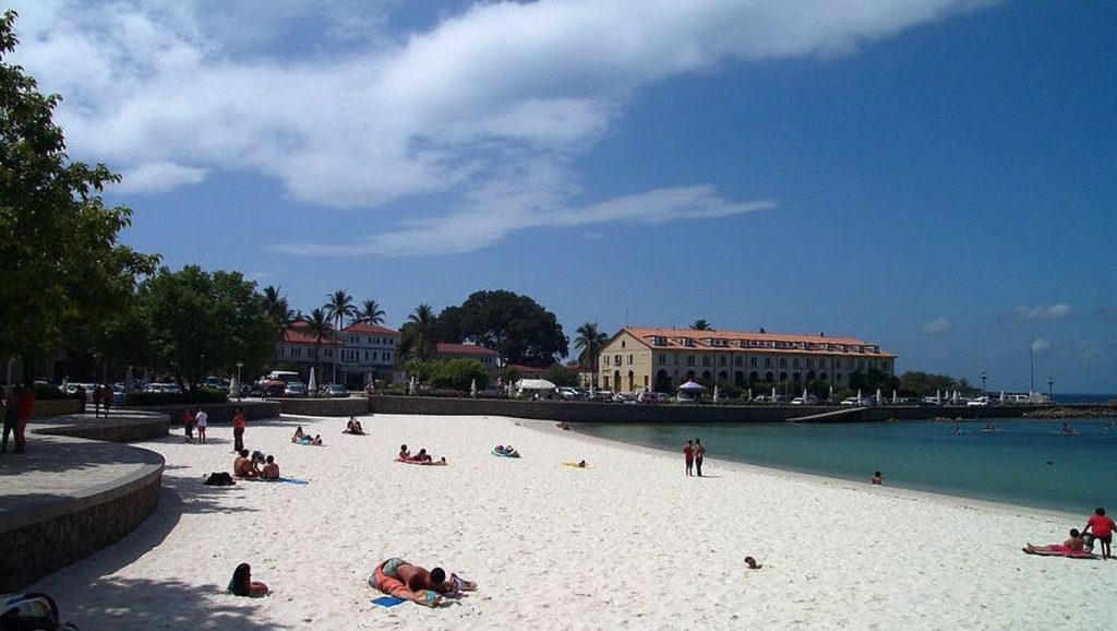Praia de Canido en Vigo (Pontevedra)