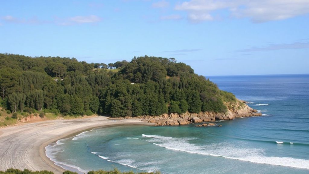 Entorno natural de Praia de Cariño en A Coruña