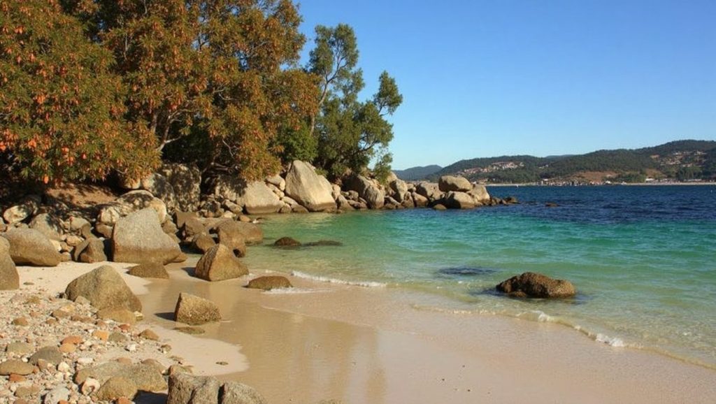 Panorámica de Praia de Castiñeiras, Pontevedra