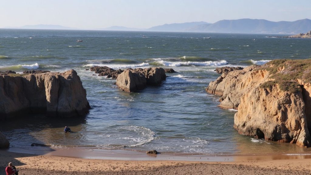 Horizonte desde Praia de Catro Cordas, Galicia, A Coruña