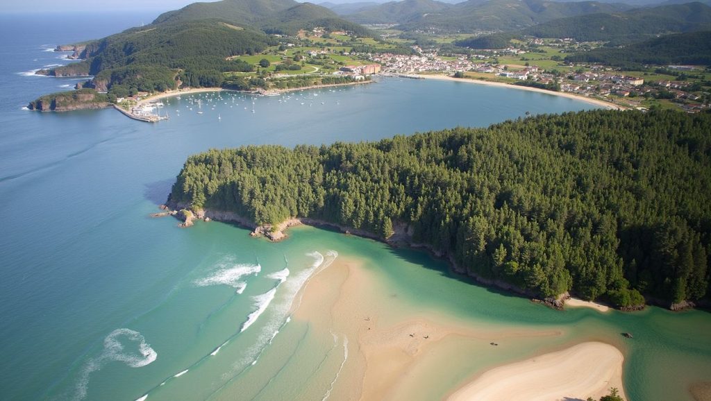 Panorámica de Praia de Cedeira, A Coruña