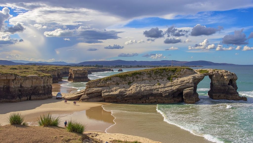 Ría y costa de Praia de Cegoñas en Ribadeo, Lugo