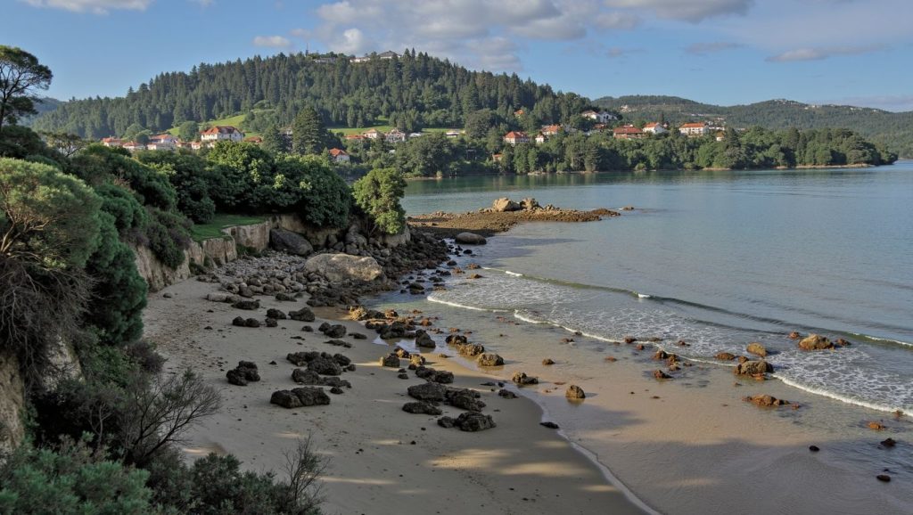 Panorámica de Praia de Chamoso, A Coruña