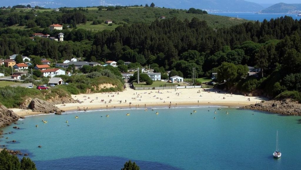 Panorámica de Praia de Chanteiro, A Coruña