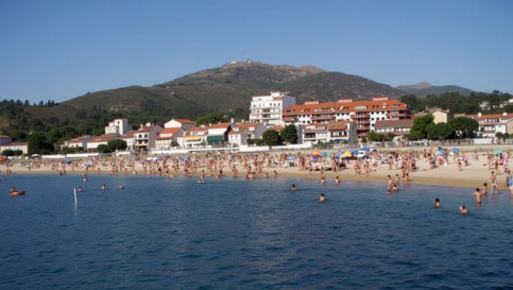 Playa Compostela desde la arena, Galicia, A Coruña