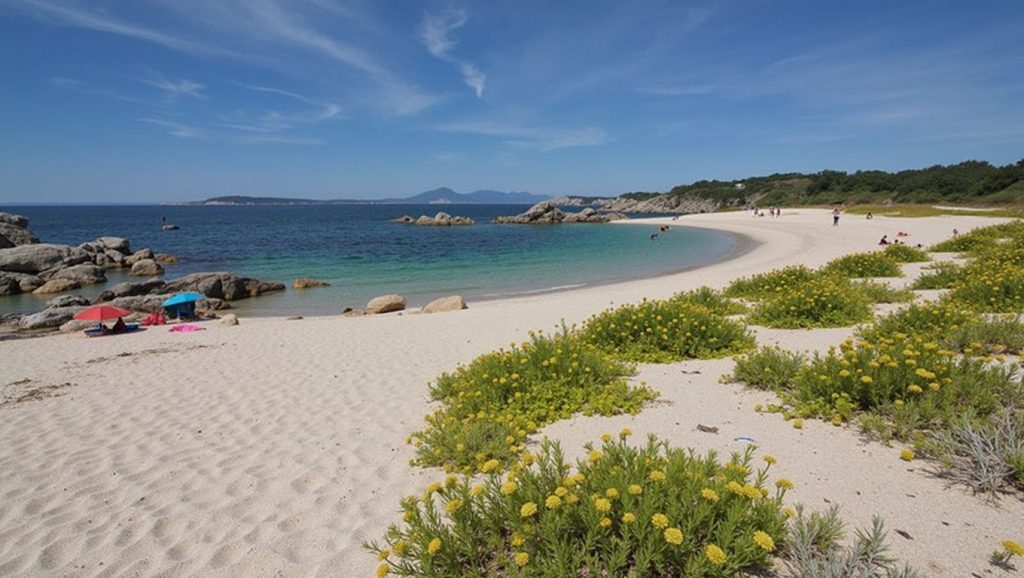 Entorno natural de Praia de Con Negro en Pontevedra