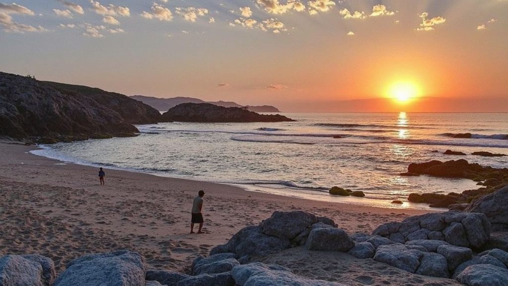 Playa Corón en Galicia, A Coruña