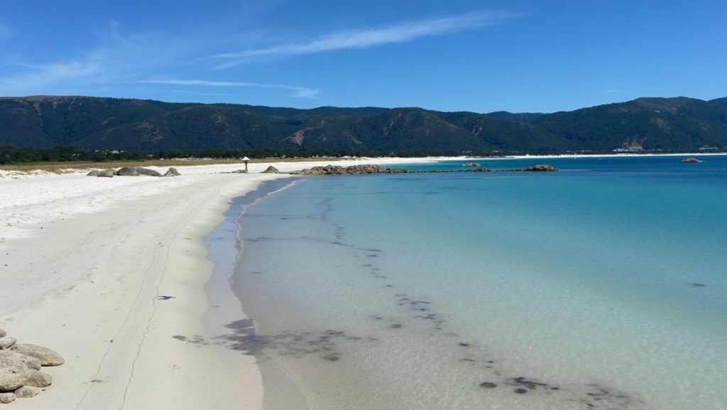 Aguas de Praia de Corna Becerra en Carnota (A Coruña)