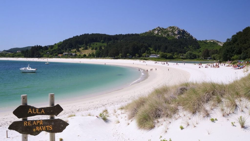 Panorámica de Praia de Cornide, Pontevedra